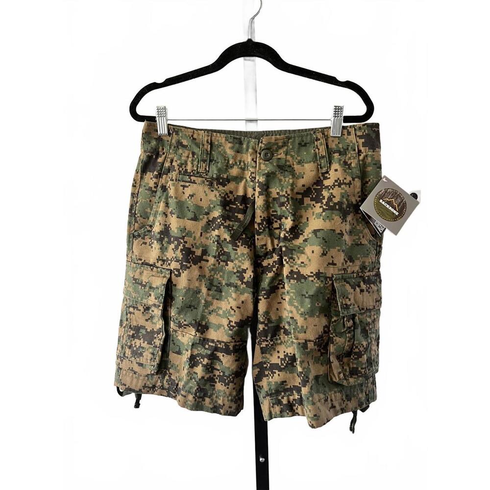 NWT Backbone Men's Tactical Cargo Shorts - Camouflage Print